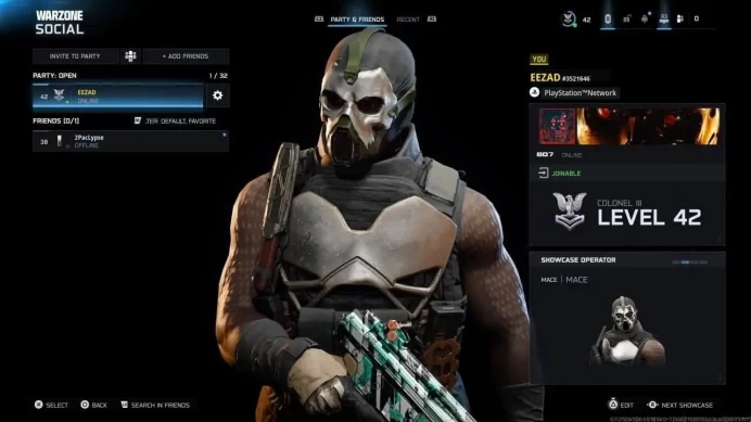 1987 - Warzone , BO6  - All Platform - Level 42 - Finisher - 2 Event Camos - Total Operators 54 Battle Pass Bo6