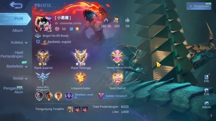 Hero 122|Skin 227|Highest Imortal 128|Karina KOF,Prime Grangger,LuckyBox(Karrie,Claude)COLLECTOR,Natalia,Etc|Check SS|MLBB2330