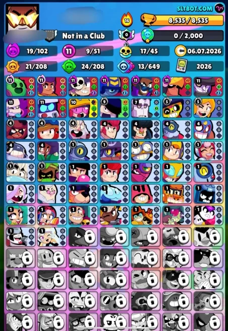 [SAFE DEAL] 9K TROPHY | 51/104 BRAWLER | 9 MAX | 19 HYPER | 85 SKINS | FULL ACCESS | FAST DELIVERY 