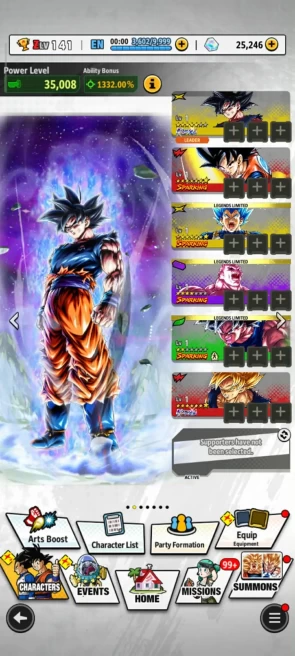 ANDROID ONLY+ 25K Chono Crytals+UL Goku Uis+Some Legends Limited+Event Farm (D287)