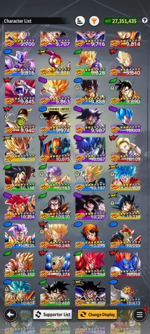 ANDROID+IOS- UL Goku Namek 8S+UL Goku Uis 8S+Some Legends Limited+ Event Farm (D289)