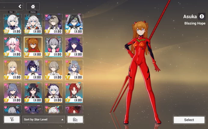 HI10//[SEA] Lv.88 | Asuka SS Collab Limited + Auburn Outfit | 34 SSS Characters | 137 Outfits