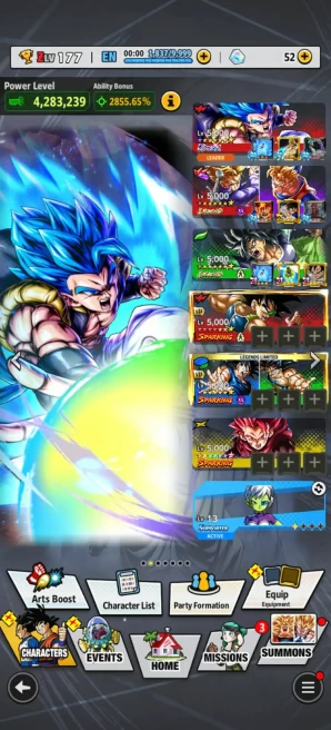 UL New Gogeta 8S+LR TrunkGohan 8S+LR Broly 8S+33 Legends (Android13 10s+Janemba 8s+GokuBardock 8s+GokuHit+Nappa) Good Equip For Team (D295)