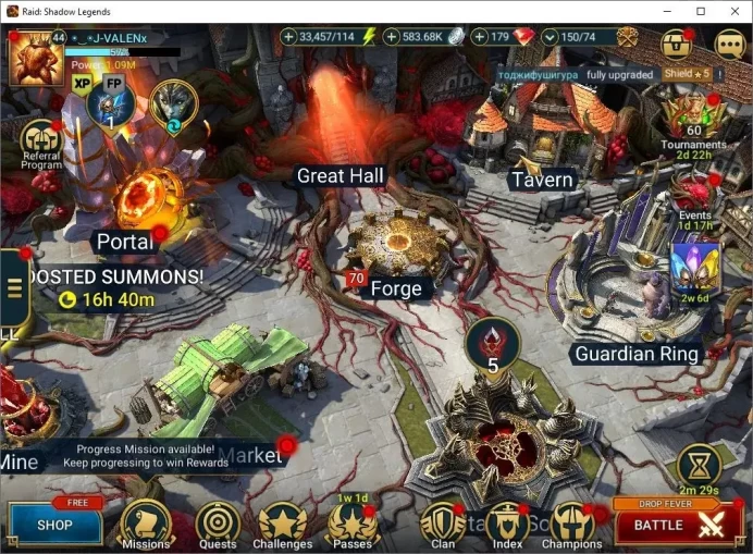 Lv 44|815K Power|20 Legend(Kymar,Ninja,Artax,Ezio,Alice,McAngelo,Wukong,Geomancer,Etc)|33K Energy+179 Gems|Plarium(RSL1578)
