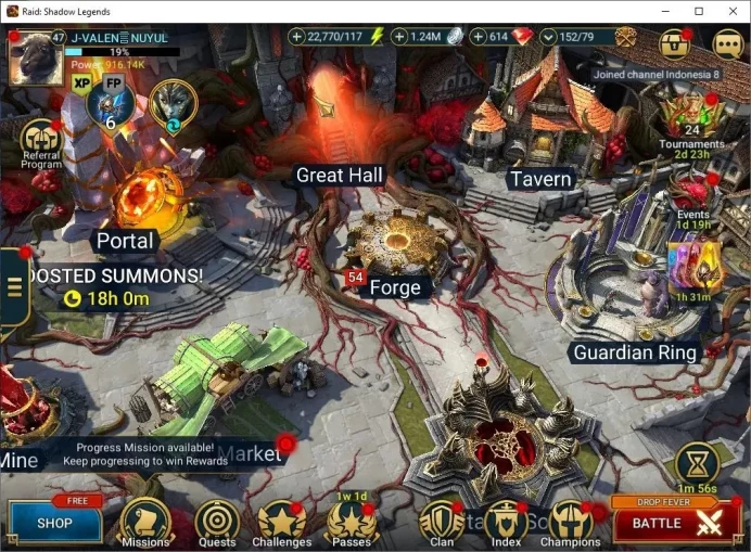 Lv 47|916K Power|23 Legend(GNUT,2 Assasins,Ninja,Artax,Mc Angelo,Alice,Xwnomorph,Wukong,Etc)|2,2K Energy|Plarium(RSL1572)