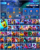 #3963  64 Skins  SpongeBob  Many Epic  Safe Account ✅