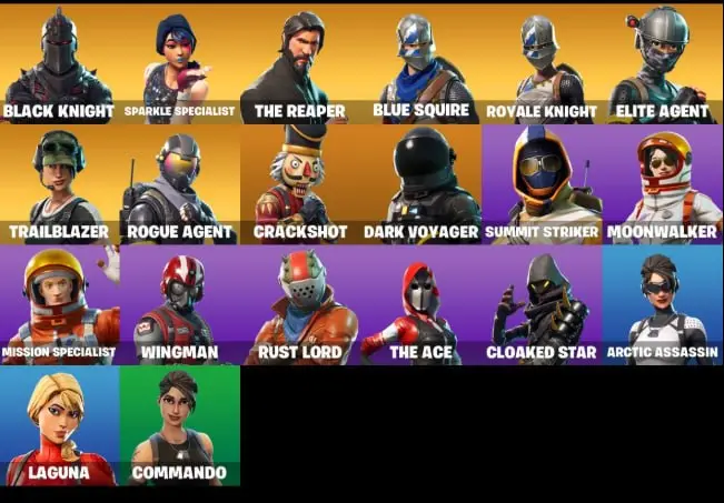 20 skins | Black Knight
