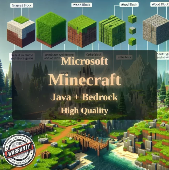 MINECRAFT | Microsoft | Java Edition + Bedrock Edition | Hypixel NO BAN | Full Access + Instant Delivery #LOT-140688