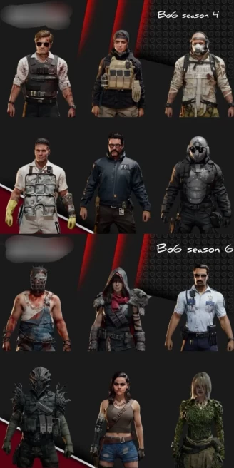 2008 - All Platform - Warzone - Bo6 & Bo7 - Fisher Man - Crimson Rank - 4 Battle Pasess