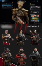 2016 - Warzone - All Platform - Level 27 - Mw2 & Mw3 - Halloween Battle Pass - Og Batlle Passes - Gaya