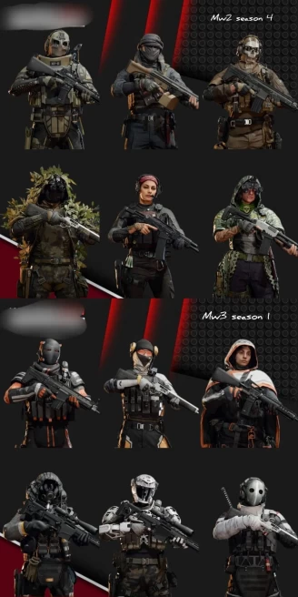 2016 - Warzone - All Platform - Level 27 - Mw2 & Mw3 - Halloween Battle Pass - Og Batlle Passes - Gaya