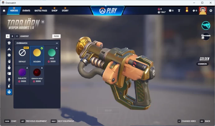 2 Golden Weapons / Overwatch 2 / Full Mail Access/see the picture / Please Read Description / lwysw