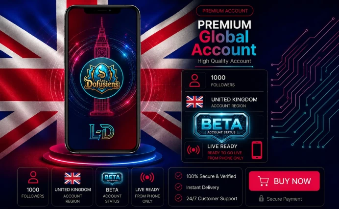 | Auto Delivery | UK| 1000 Followers | Live Ready | Full Access |+BONUS