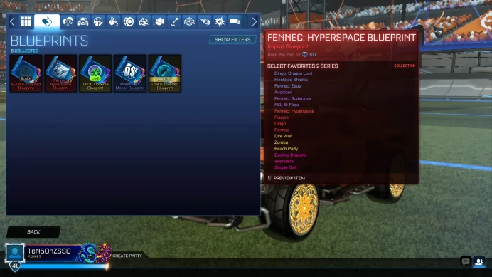 ROCKET LEAGUE | LEVEL 30+ | RANK READY | FEENEC BLUEPRINT| Full access | Instant| all platforms LINKABLE | CURRENTLY LINK TO EPIC
