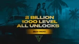 Rockstar PC 0% Chance of Ban 2 Billion in Total 1000 LVL l Modded Outfits l Full Unlocks l Instant Delivery
