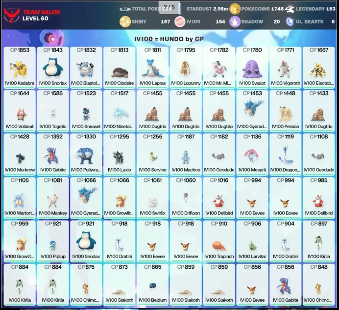Shiny Shadow Regigigas 4K Solgaleo 4K IV100 Slaking 4K Legendary: 153 Shiny: 167 Hundo: 154 [LS] PG-JPVGF