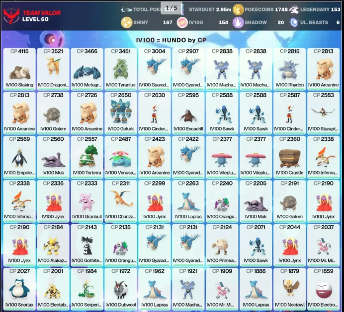 Shiny Shadow Regigigas 4K Solgaleo 4K IV100 Slaking 4K Legendary: 153 Shiny: 167 Hundo: 154 [LS] PG-JPVGF