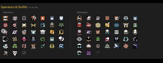 PC/XBOX LEVEL 189 - 11 ELITE - 11 BLACK ICE - 15 ESPORTS - 2 PRO LEAGUES - 8 SEASONALS - 800 SKINS - 74 OPERATORS