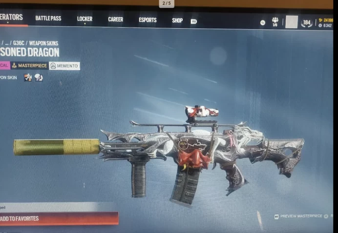 2 X Champion XBOX 8 x Elites 5700 R6 Credits Level 184 / 75 operators 7 Black ices Full Item & special Skin Event Rengoku 2025