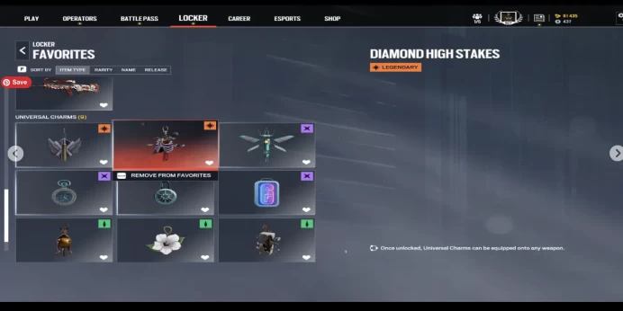 XBOX - UBISOFT / 2X DIAMOND; 32 SAZONALS; 13 UNIVERSALS; 10 ATTACHMENT SKINS; 15 ELITES; 29 E-SPORTS; OLD MMR CHARMS; LVL.827; 61K RENOWN; 4 OL