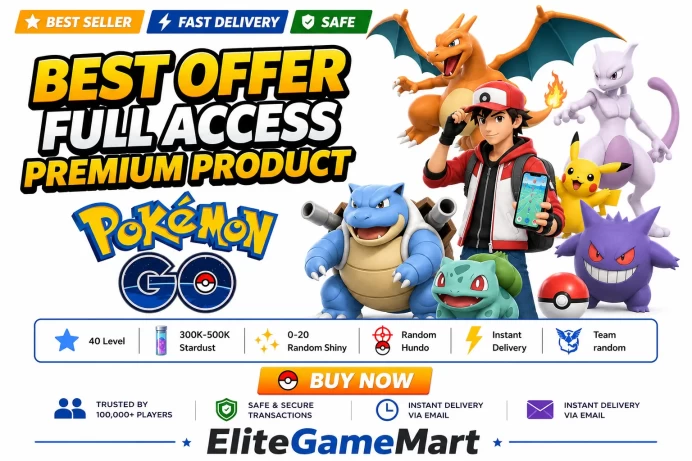 Pokémon GO Lv40 | 300-500K Stardust | 0-20 Shinies | Hundo | Random Team | Instant Delivery — ELITEGAMEMART