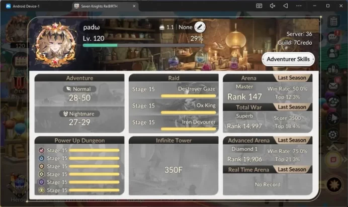 Global |4 EX7(Gelidus TC4,Fai TC3,Juri TC1,Roise)|46TC6(Rudy,Dellons,Aris,Ryan Etc)|5K Ruby|2 LegCost|Blesperm|Netmarble|7KR054B