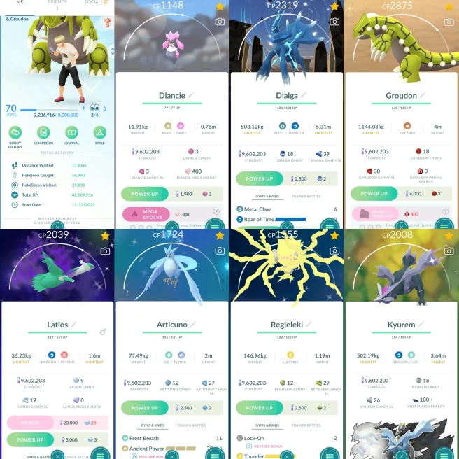 2367 Level 70 Regieleki100 Shiny Bouffalant ShinybGroudon Shiny Metagross Shiny Kyurem