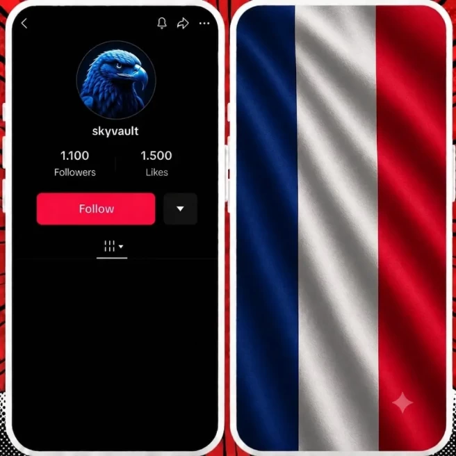 France Registred | 1.100+ Real Followers | 1.500 Real likes | Beta Monetized country | AUTO-DELIVERY