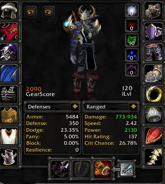 €TBC Spineshatter - Night Elf Hunter 70◆DST◆2000+GS◆Gear for PvP/PvE◆280% Fly◆4/5 T5◆A2◆Ashbringer◆ZG Rapotor◆Profs◆