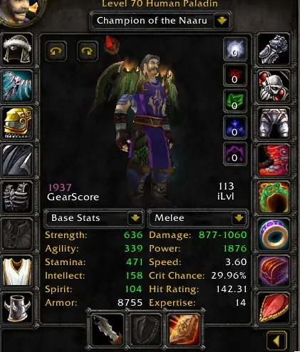 €TBC Spineshatter - Human Paladin [1900 GS+] Prot/Retri 