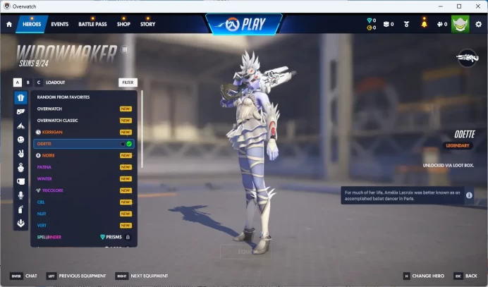 1 Gold Weapons / NOIRE / CLASSIC SEOUL DYNASTY / Overwatch 2 / Full Mail Access / see the picture / Please Read Description / hniwi