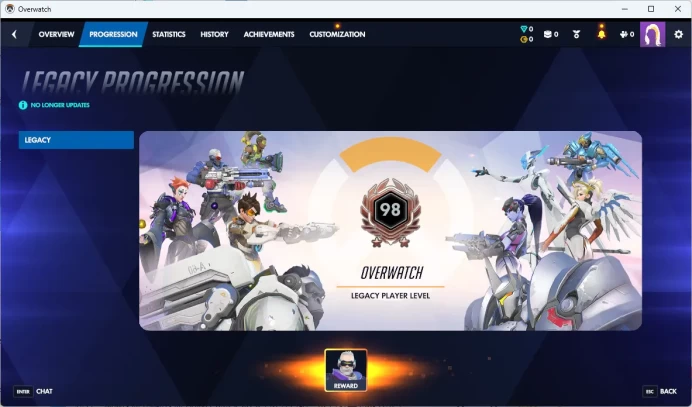 4305 COMPETITIVE POIN / 1 Gold Weapons / Overwatch 2 / Full Mail Access / see the picture / Please Read Description / lmtxc