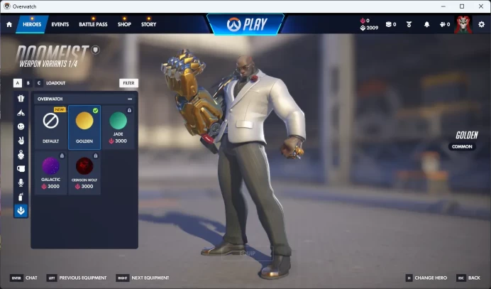 4 Gold Weapons / CLASSIC SEOUL DYNASTY / Overwatch 2 / Full Mail Access / see the picture / Please Read Description / jxkwo
