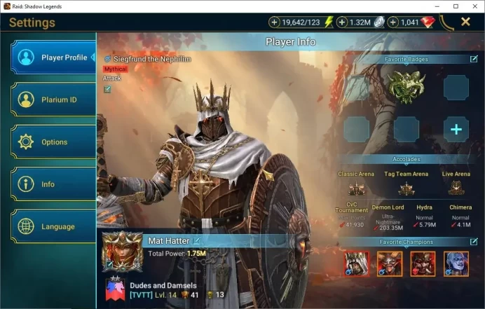 Lv53 1,7M PWR|1 Mytic(Siegefrund)+28Legend(Ninja,Artax,EZio,Rathalos,Geomancer,Etc)|1 key UNM All CB quickbattle|Plarium|RSL1607
