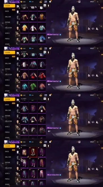2076 - iOS Android - MENA - Level 64 - 250 Set - 4 Upgrade Gan 1 Max - Dance entrance - Old set - Golden Phantom - Booyah Pass - Devil's Dance
