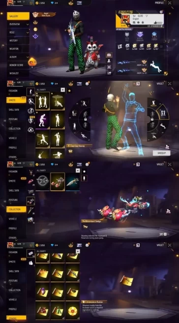 2080 - iOS Android - MENA - Level 63 - 179 Set - 2 Upgrade Gun - Car skin - Old set - Booyah pass