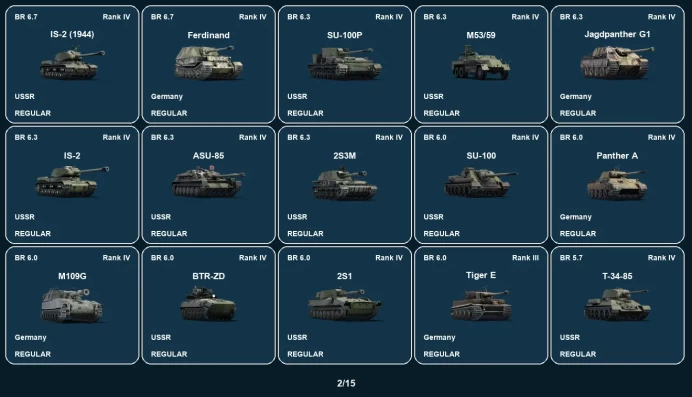 [STEAM] RANK 5 | Raketenautomat | BMP-1 | T-54 (1947) | Marder A1- | IS-4M | IS-3 | BTR-80A | ZSU-57-2 | T-44-100 | SU-122-54 | Tiger II (P)