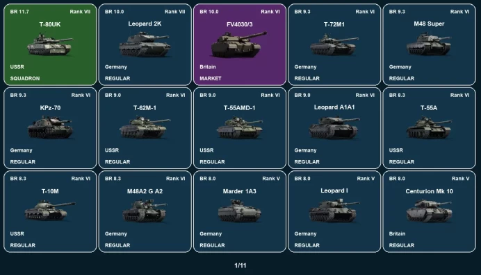 [STEAM] RANK 7 | T-80UK | Leopard 2K | FV4030/3 | ◊T-72M1 | M48 Super | KPz-70 | T-62M-1 | T-55AMD-1 | Leopard A1A1 | T-55A | T-10M | M48A2 G A2