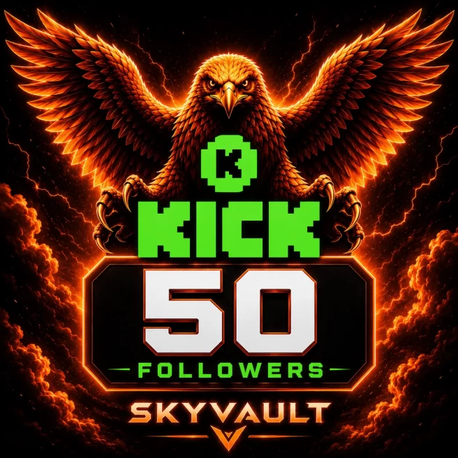 Kick account ⮞ personal account ⮞ Life time ⮞50 Followers ⮞ Easy Access ⮞INSTANT-DELIVERY