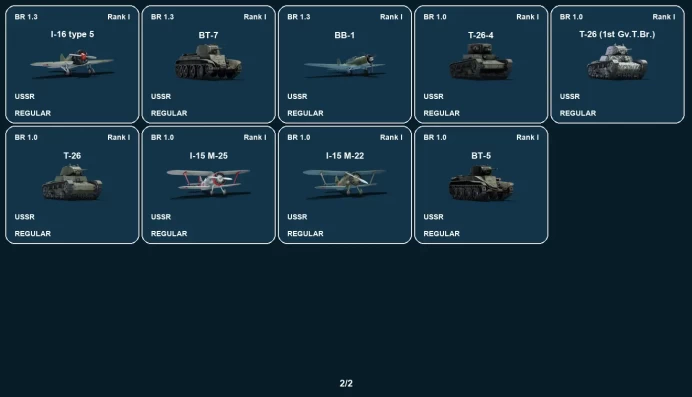 [STEAM] RANK 3 | IS-1 | T-34-85 (D-5T) | KV-85 | T-34-57 | ASU-57 | T-34E STZ | T-34 (1942) | T-34 (1941) | T-34 (1940) | T-50 | MiG-3-34