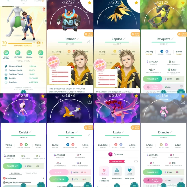 2375 Level 70 2020. Hundo x115 Lucario100 Tyranitar100 CP3834 Slaking100 CP3798