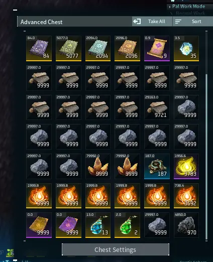 [Steam] Palworld + LVL 65 + Perfect Archive | Ammunition/Materials/Skill Book + 9999 | All Details Changeable | Automatic Delivery