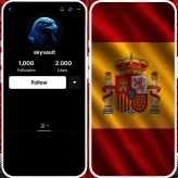 Spain Registred | 1.000+ Real Followers | 2.000 Real likes | Beta Monetized country | AUTO-DELIVERY