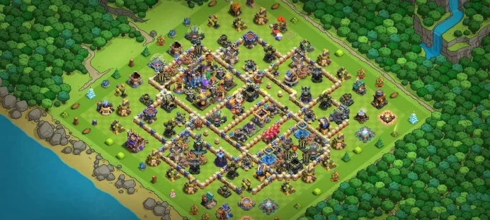 th 18 level245 , hero ,105,105,79 55, 6 equipment epic, 5 magic items, 4 hero skin, 2002 war stars, 183 gems