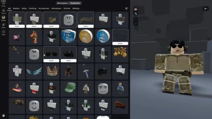 ROBLOX ACCOUNT | 2023 | 20836 R$ TOTAL ROBUX | VOICE CHAT | ELITEGAMEMART