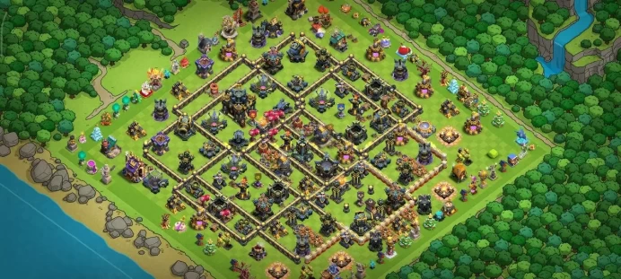 th 17 level233 , hero ,87,100 71,46 , 9 equipment epic, 8 magic items, 12 hero skin, 1565 war stars, 2408 gems