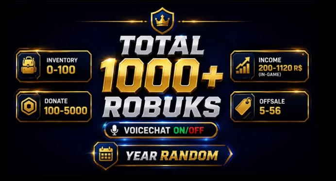 Roblox | 3 R$ on the balance | Income 1,200 R$ | Offsale 10 | Vois chat | 2026 | BR