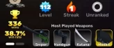 (ROBLOXRIVALS) ROBLOX3816//ACCOUNT WITH RIVALS ARE FAT / MANY gans / 112 lvl Keyshot Keyzi Shotkey Distortion