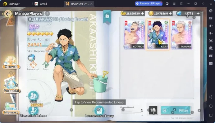 SEA LV60|42K DM|3SP[AkaashiR2,Bokuto,Aone]+Memo|7 UR[Sakusa,Oikawa,Ushijima,Komori,ETC]|21SSR|KomiR5,OjiroR5,ETC|Google|RA824B