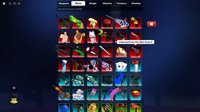 (ROBLOXRIVALS) ROBLOX3827//ACCOUNT WITH 18,000 ROBUX TOTAL /RIVALS 9,000 R $ / 13 PRIME WEAPON / 47 SKINS